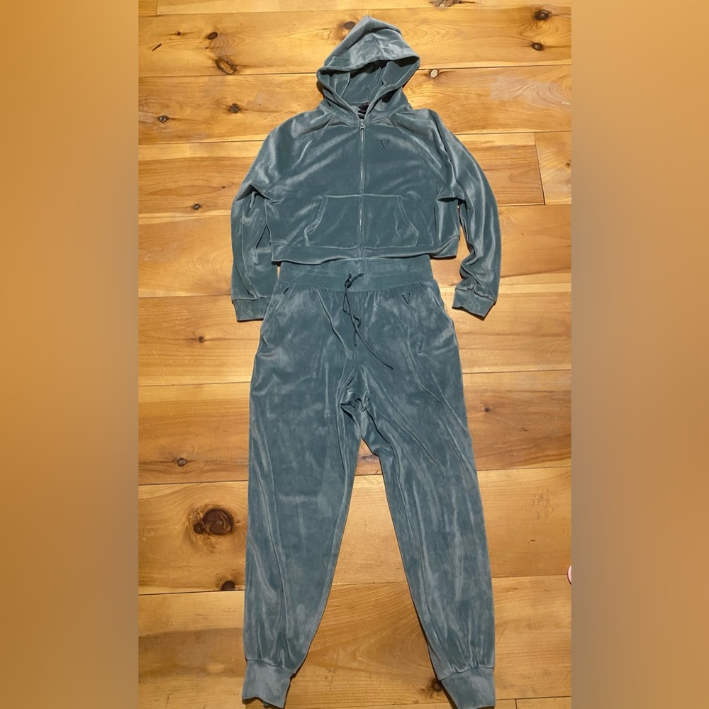 Sage Green Velour VS Tracksuit Size Medium